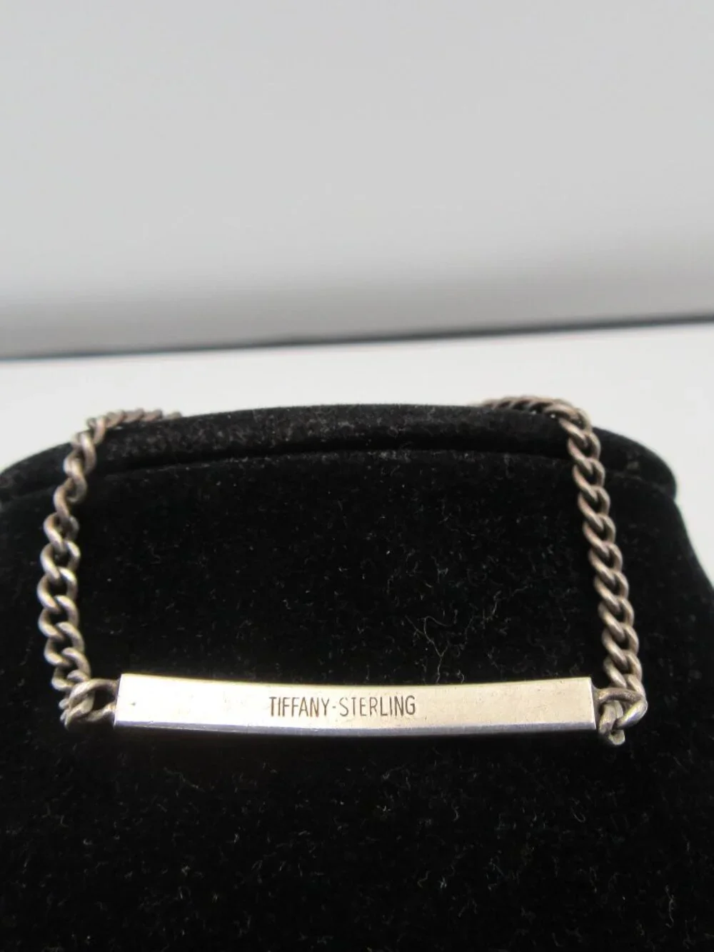 Vintage TIFFANY - Sterling Silver Baby Toddler I.D. Bracelet Marked AMY